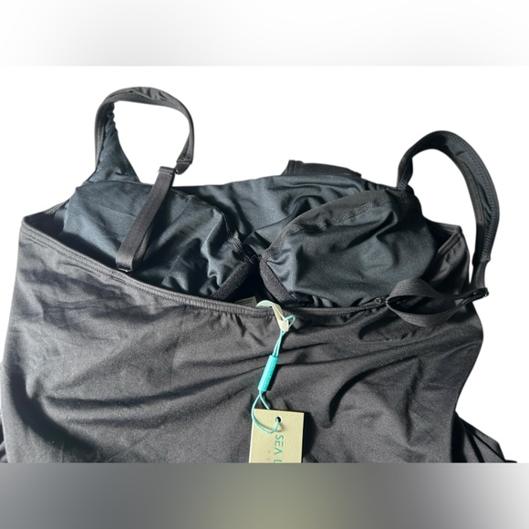 SEA LEVEL SWIM AUSTRALIA eco essentials square neck underwire one piece swimsuit - Picture 11 of 12